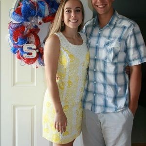 Lilly Pulitzer Sunglow Yellow Macfarlane Shift